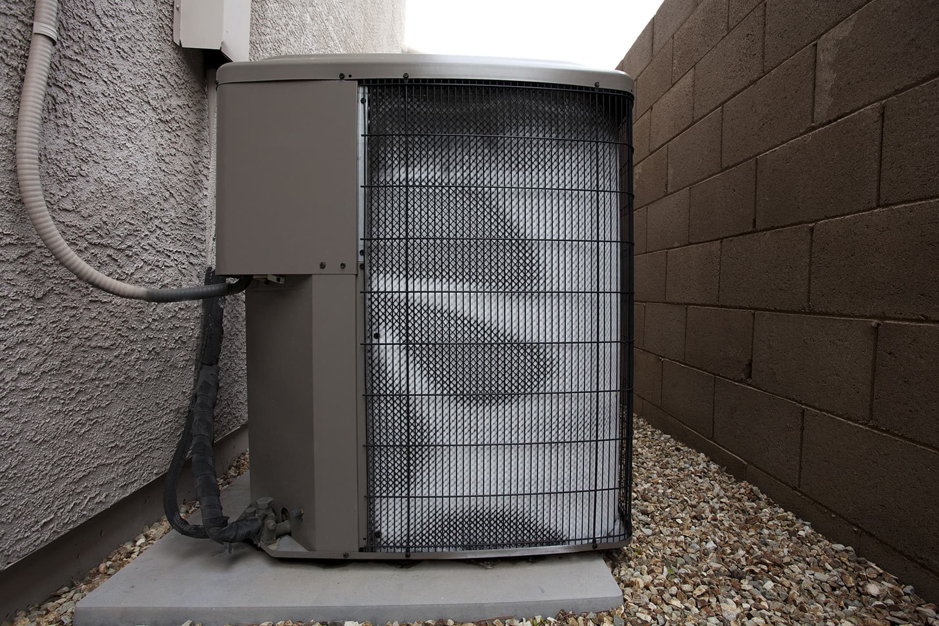 A well-maintained heat pump unit in Las Vegas